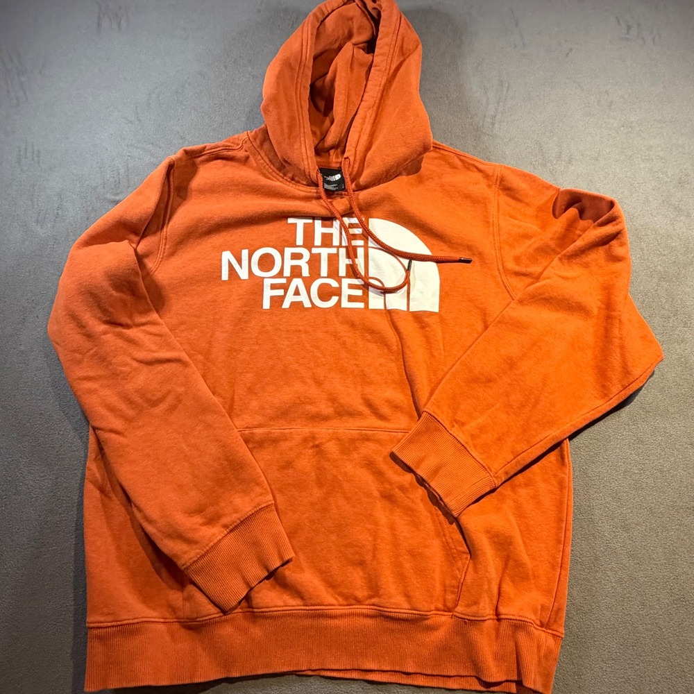 The North Face Mens Half Dome Pullover Hoodie Orange Large NF0A4M4B